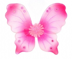 Wholesale child costume two layer butterfly colorful fairy wings