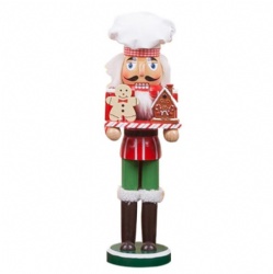 35CM Wooden Nutcracker Solider Christmas