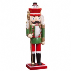 35CM Wooden Nutcracker Solider Christmas