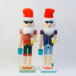 Christmas Summer Beach Bum Santa Nutcracker