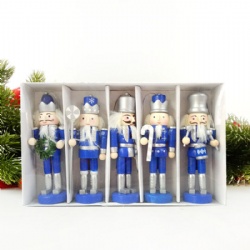 Festival gift home decoration Christmas soldier statue wooden handmade nutcracker