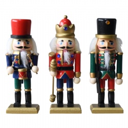 Factory Wholesale 15cm Nutcracker Soldier for Christmas Tree Decoration