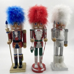 Creative gift Walnut Soldier Wooden Crafts Soldier hand-painted nutcracker
