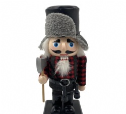 Christmas wooden nutcracker king ornament